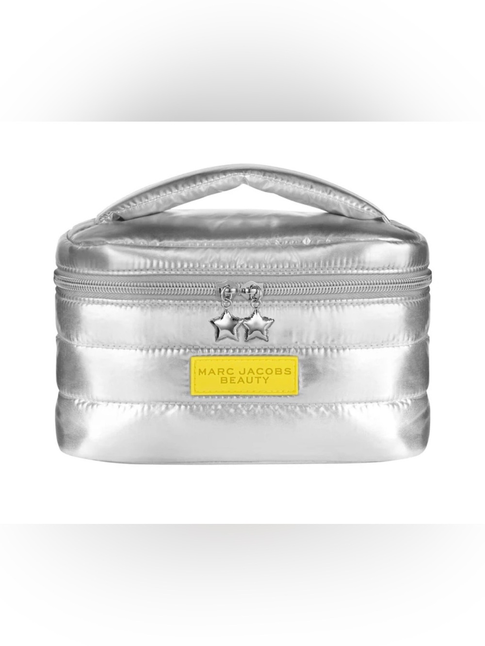Marc Jacobs Beauty Puffy Quilted Cosmetic Bag Silver